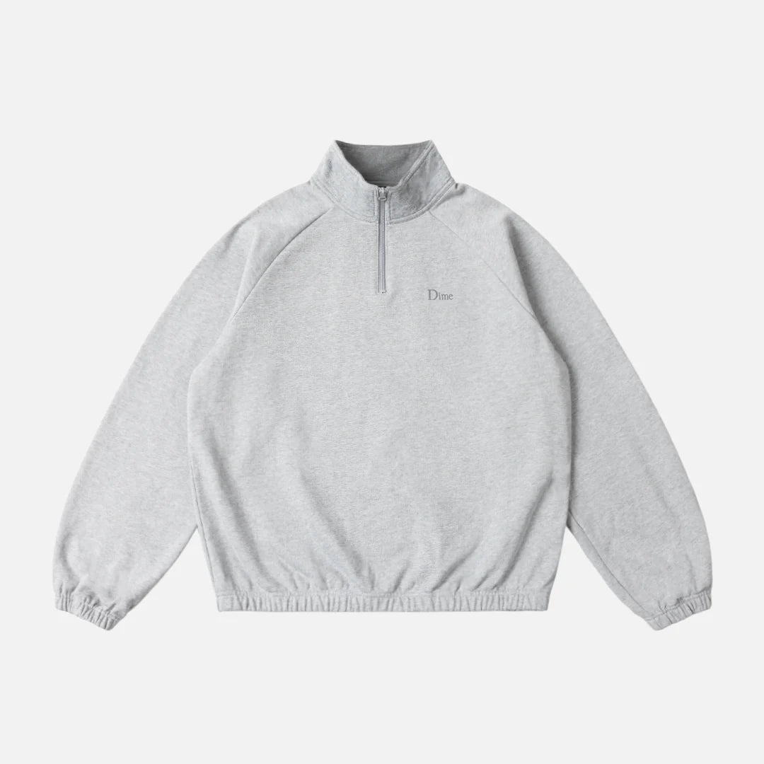 Dime MTL Classic Terry Quarter Zip Grey