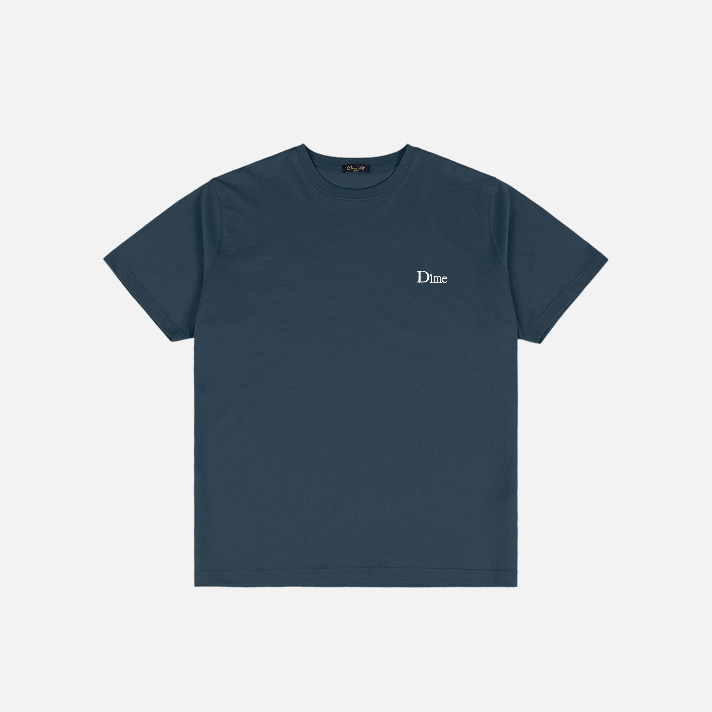 Dime MTL Classic Small Logo T-Shirt Navy — product shot