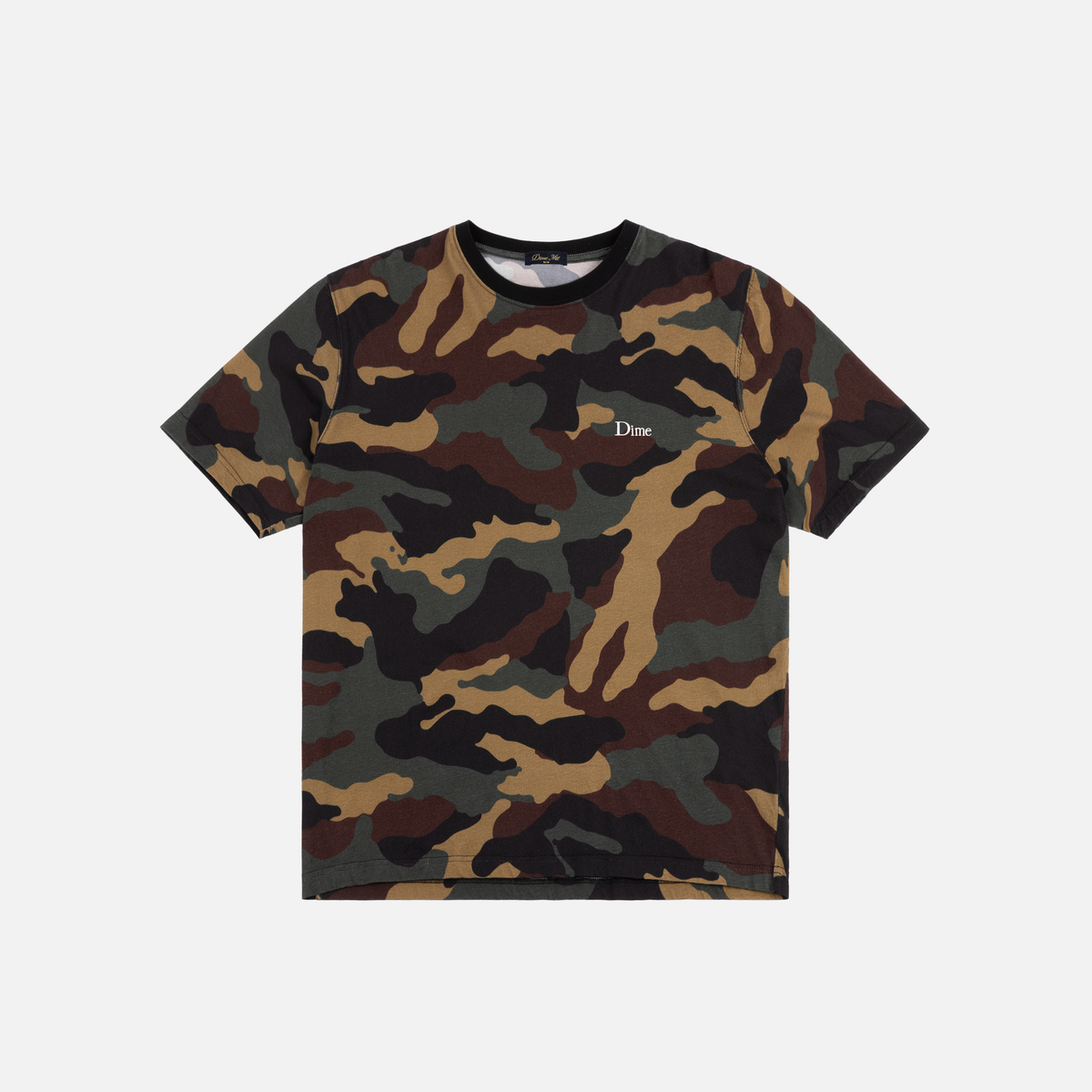 Dime MTL Classic Logo T-Shirt Dark Camo — product shot