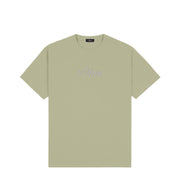 Dime | Icy cursive Tee Warm Khaki - Gallery Streetwear