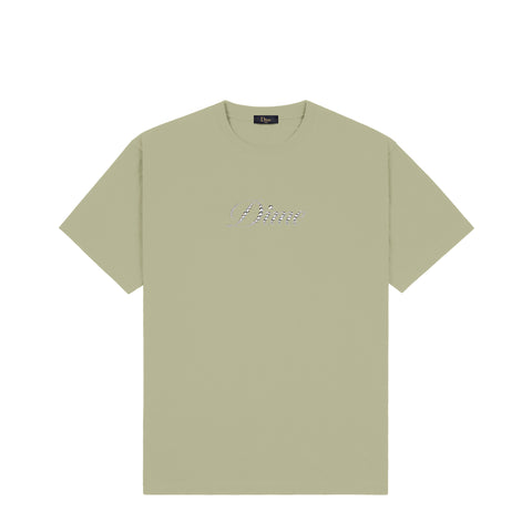 Dime | Icy cursive Tee Warm Khaki - Gallery Streetwear