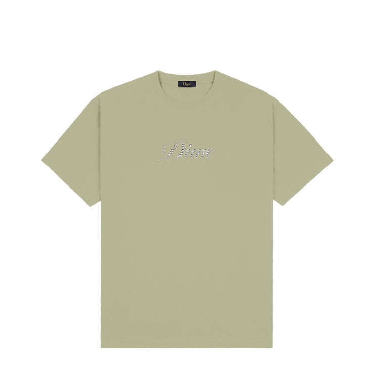 Dime | Icy cursive Tee Warm Khaki - Gallery Streetwear