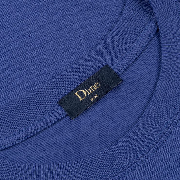 Dime | Icy cursive Tee Indigo - Gallery Streetwear