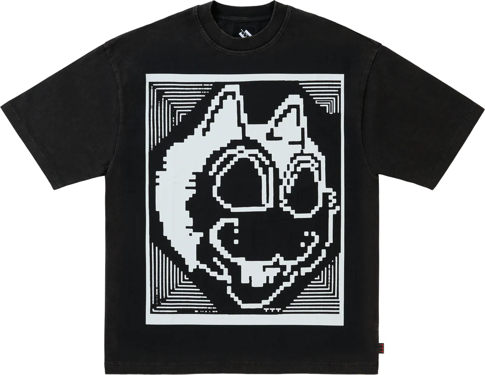 The Trilogy Tapes Digi Cat T-Shirt Black