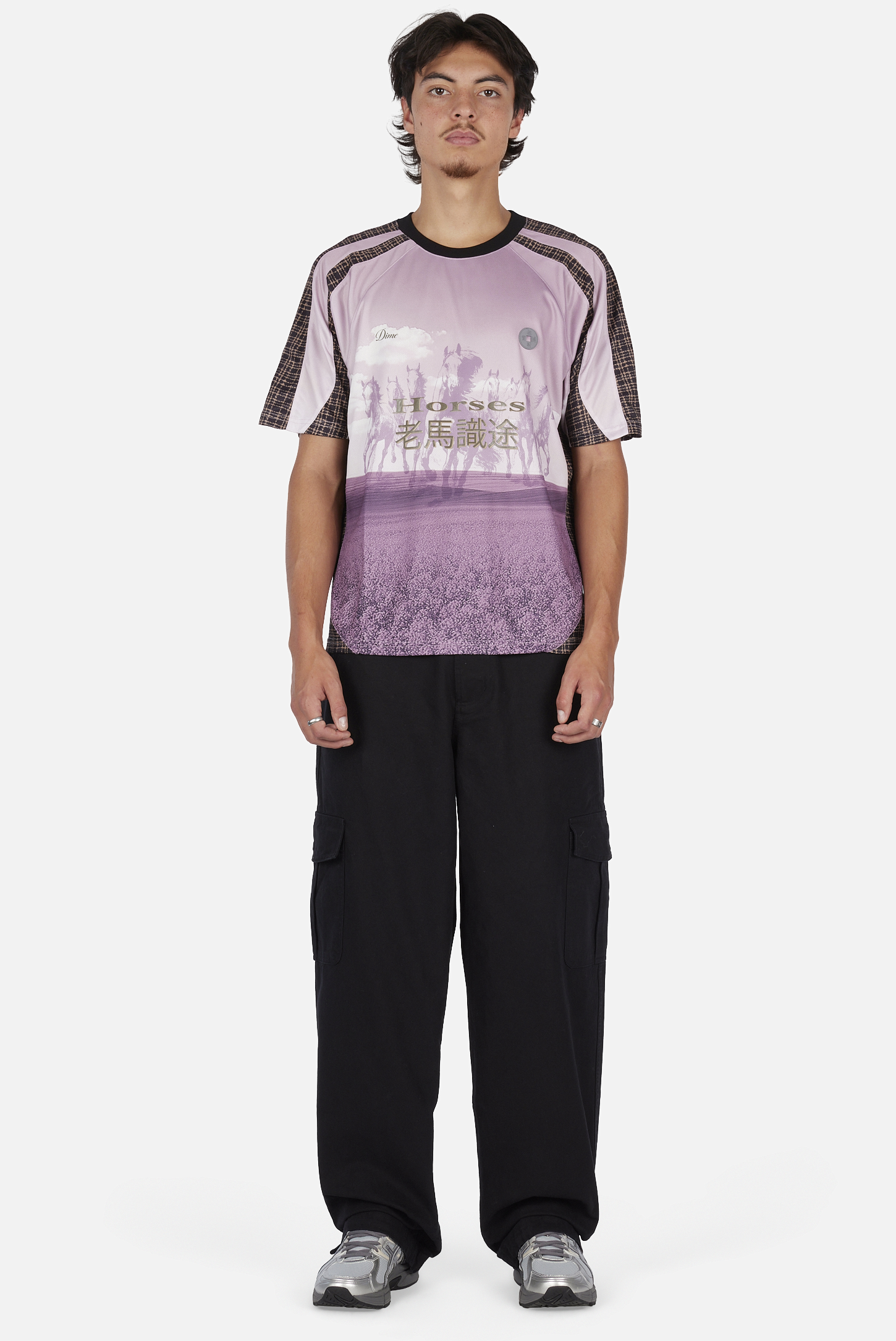 Dime MTL Year Of The Horse Jersey Lilac — worn by model