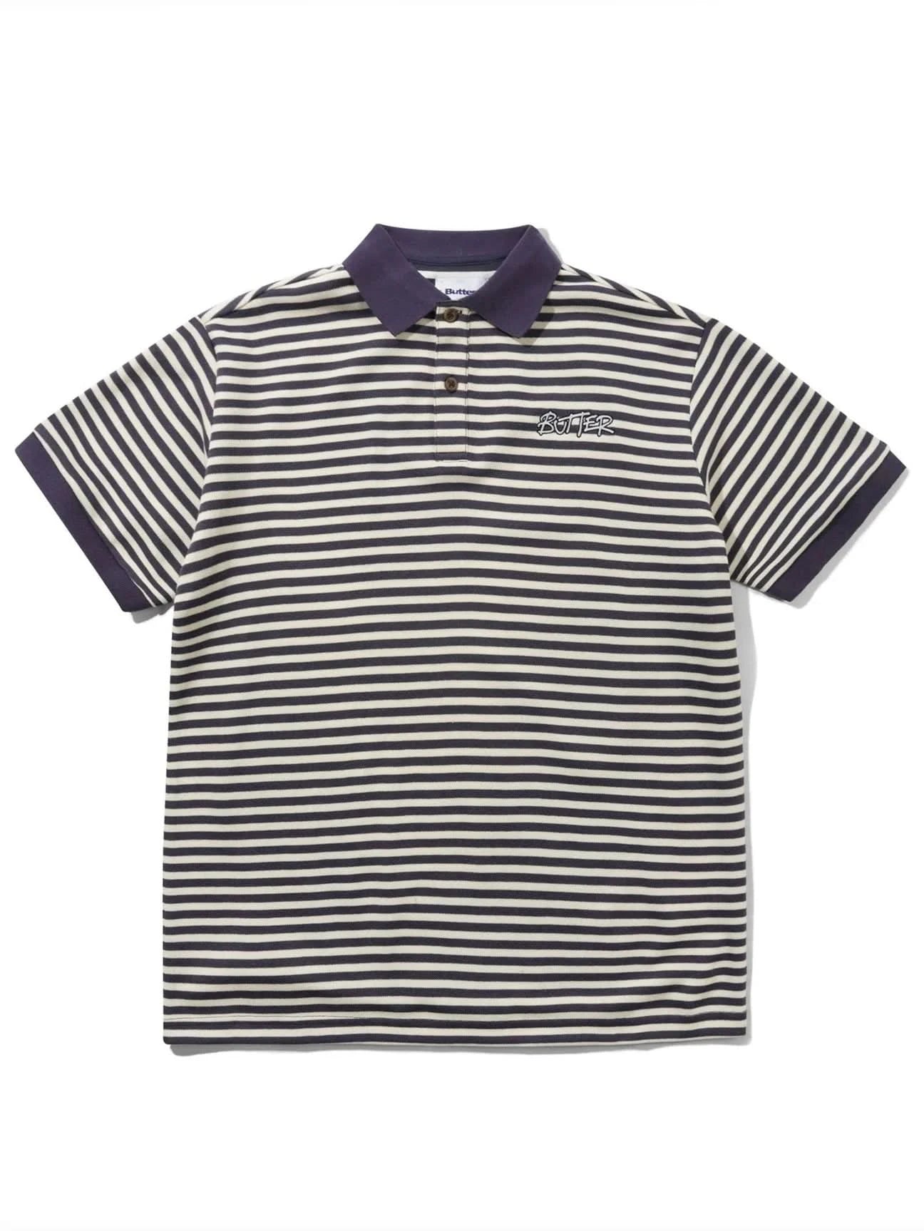 Butter Goods Tunnel Polo - Navy / White
