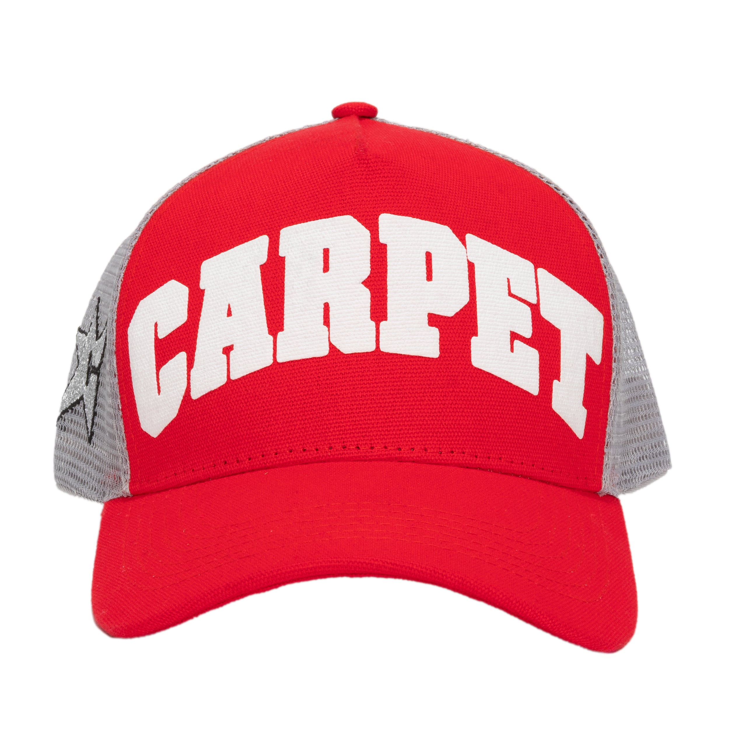 Carpet Company Varsity Trucker Hat Red