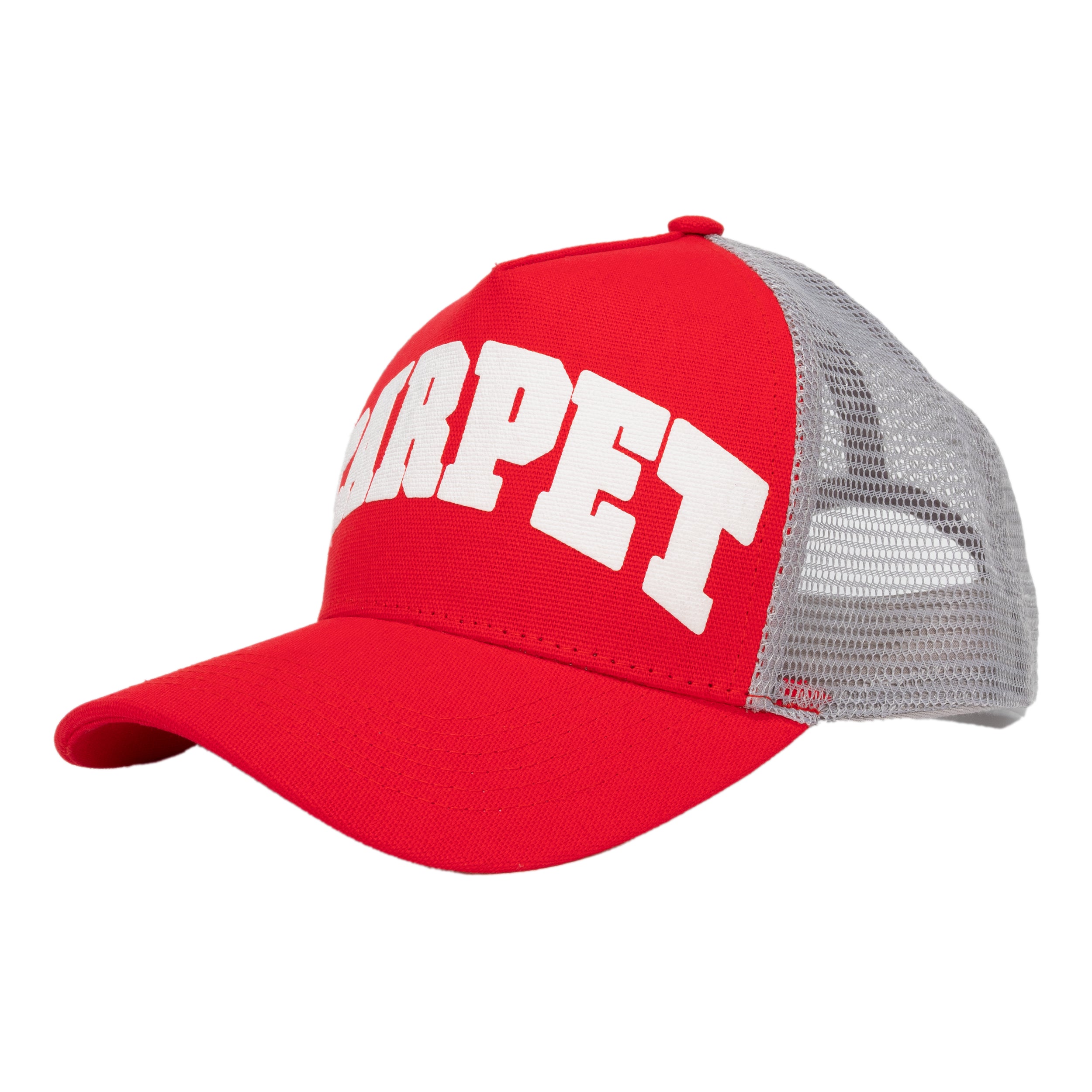Carpet Company Varsity Trucker Hat Red