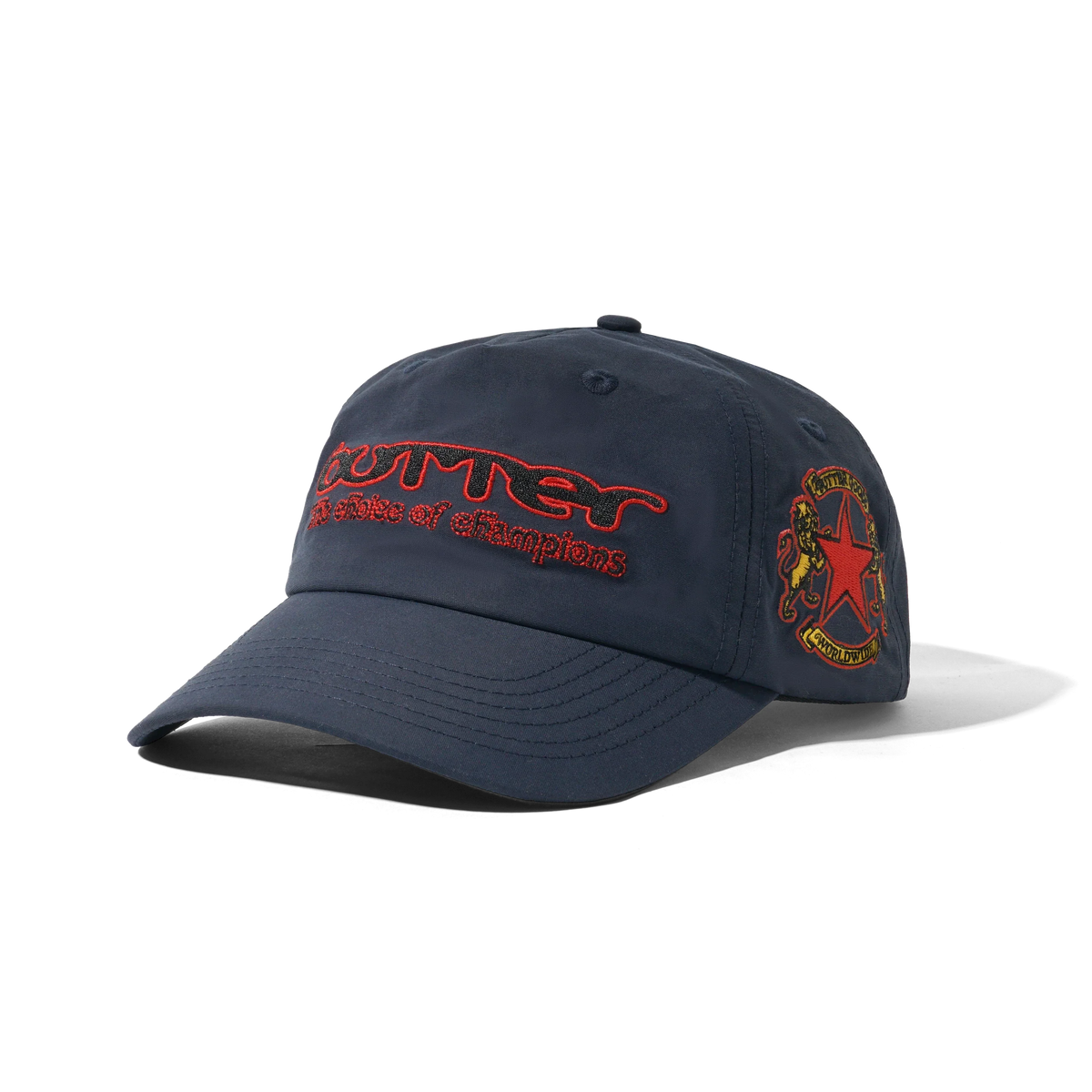 Butter Goods x Umbro Victory 5 Panel Cap Navy — product shot