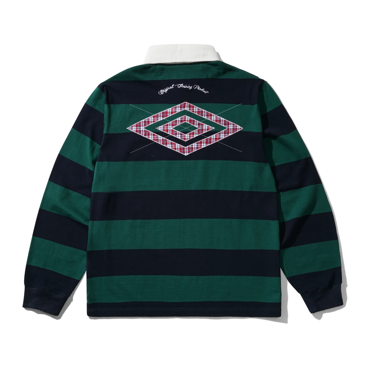 Butter Goods x Umbro Victory Rugby Polo Navy / Forest — product shot
