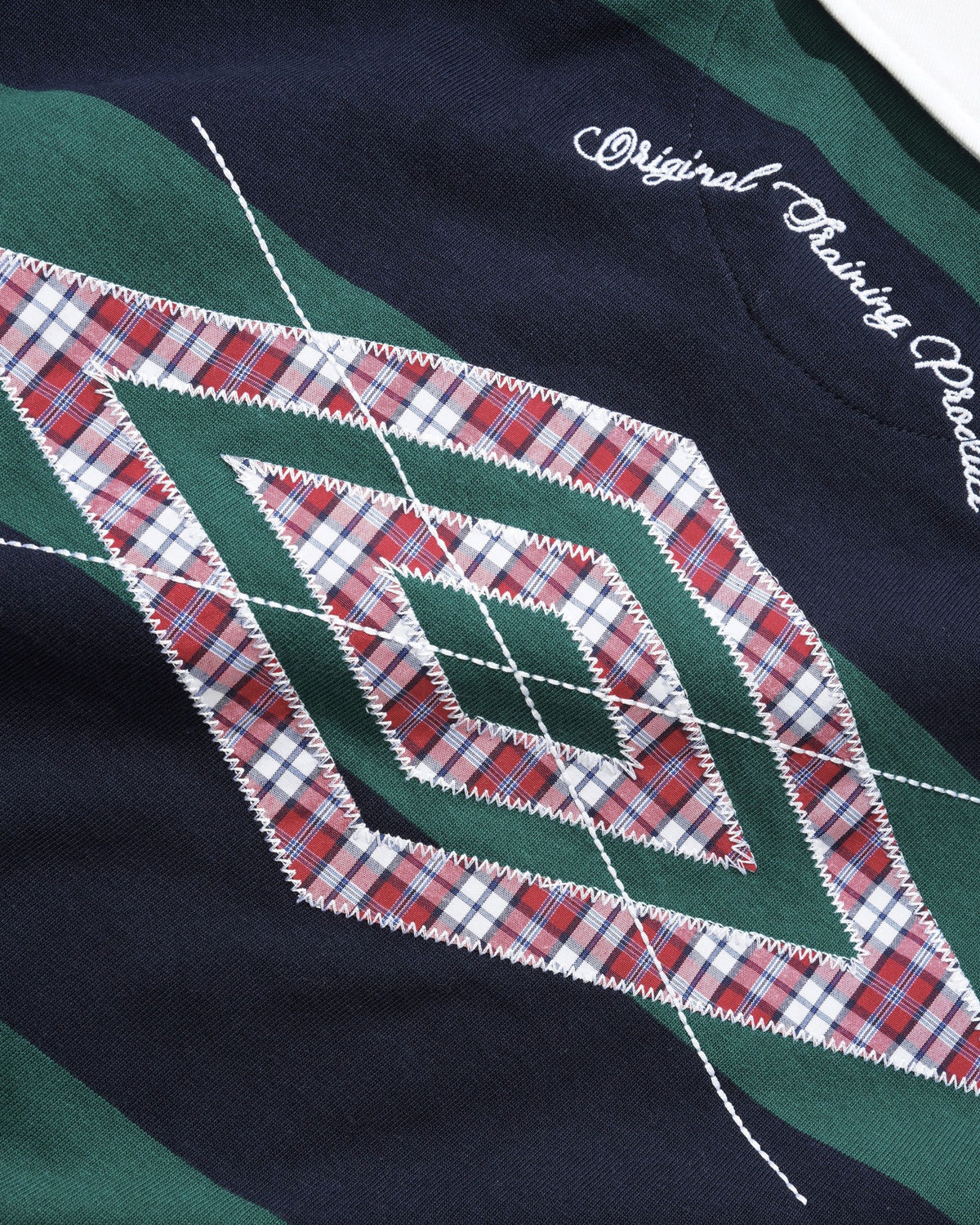 Butter Goods x Umbro Victory Rugby Polo Navy / Forest — product shot