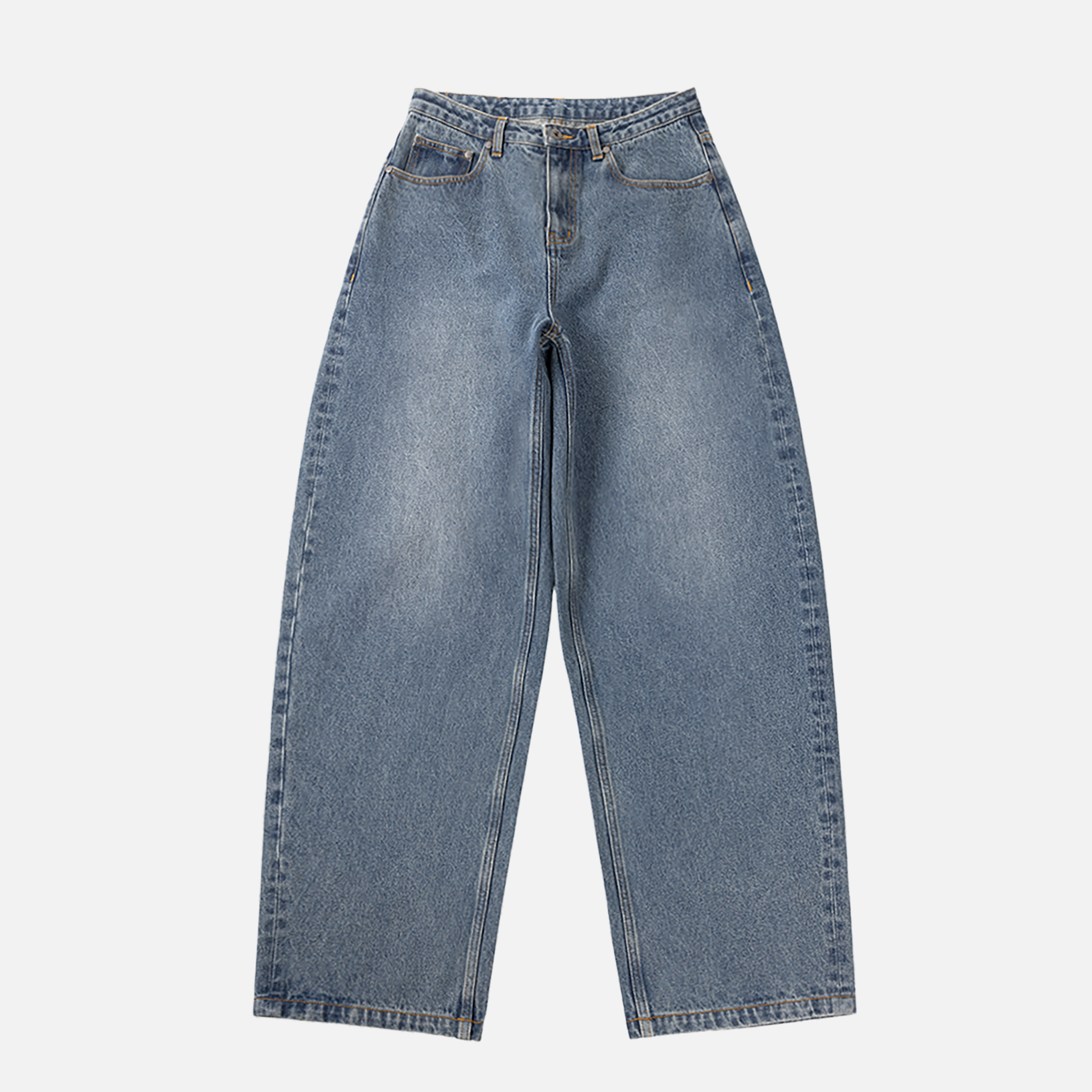 Dime MTL Women's Baggy Denim Pants Indigo Washed — product shot