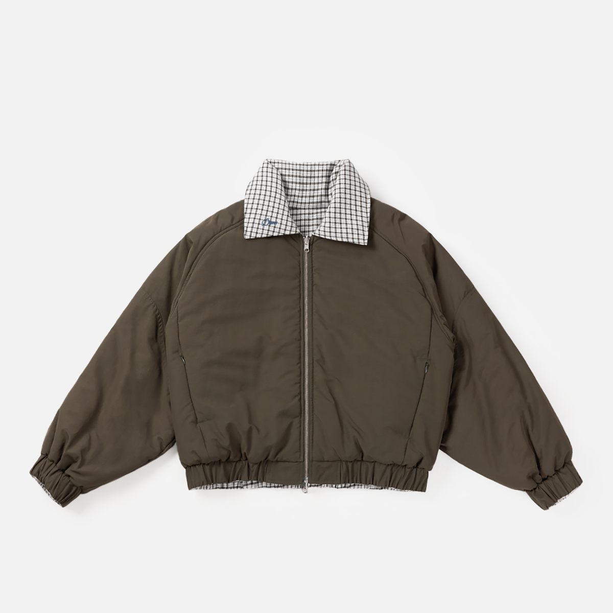 Dime MTL Women's Reversible Bomber Jacket Olive — product shot