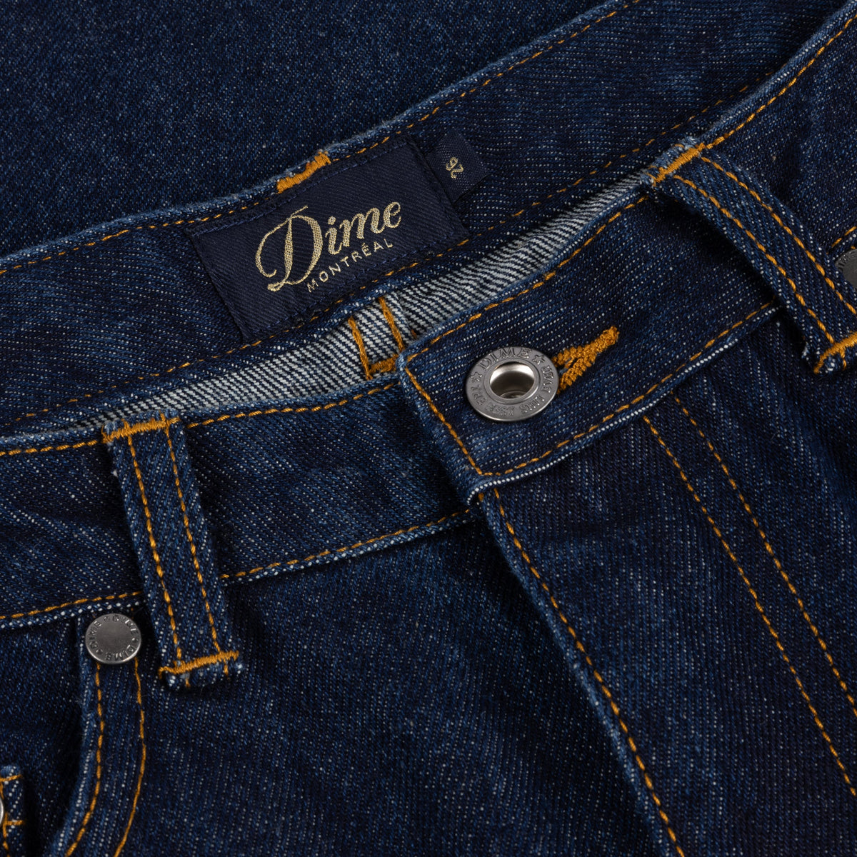 Dime MTL Women's Baggy Denim Pants Indigo — detail