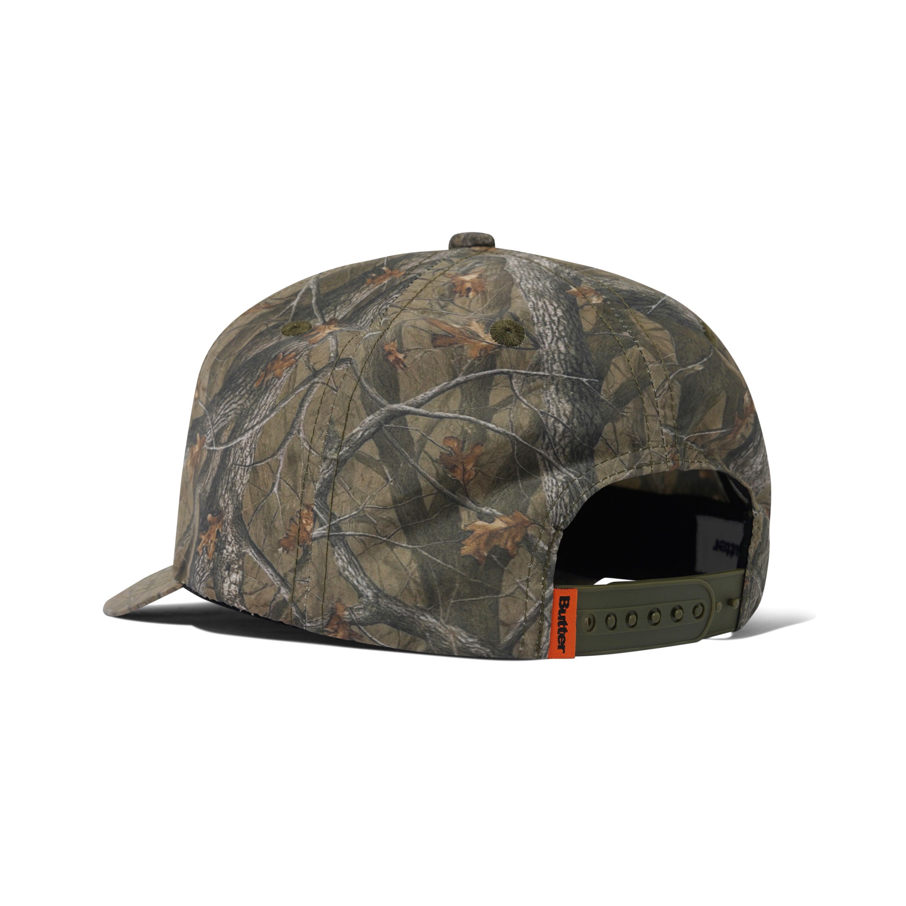 Butter Goods Warped 5 Panel Cap – Forest Camo