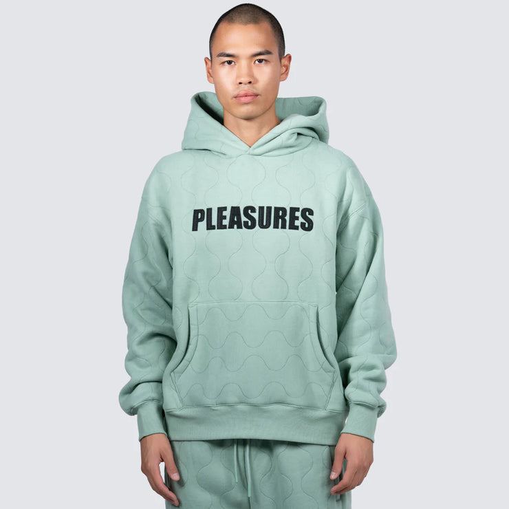 Pleasures | Wave quilted Hoodie