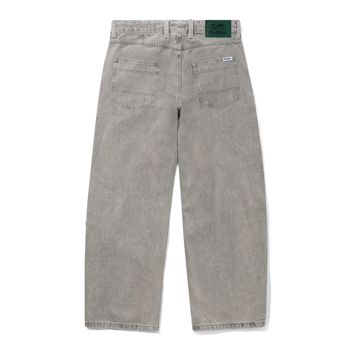 Butter Goods Wide Cut Denim Jeans Grey Wash — product shot