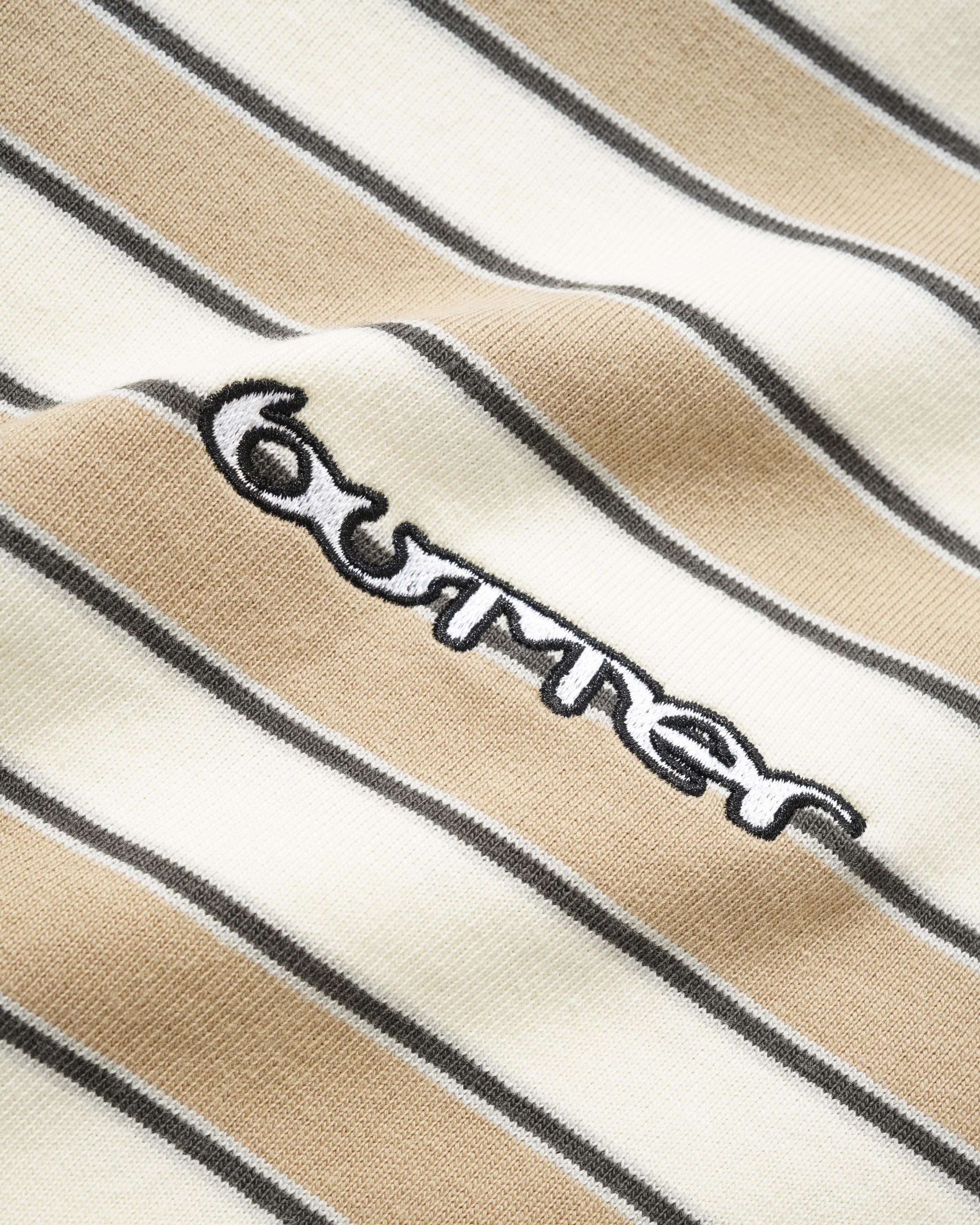 Butter Goods Witness Stripe Polo – Tan / Ivory