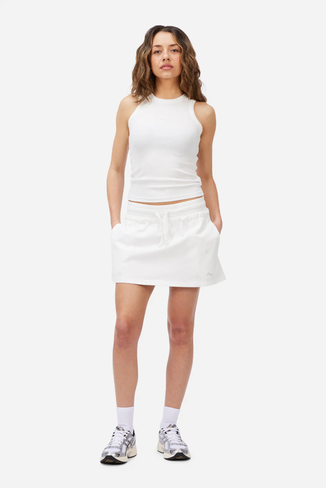 Dime MTL Classic Jersey Skirt Off White