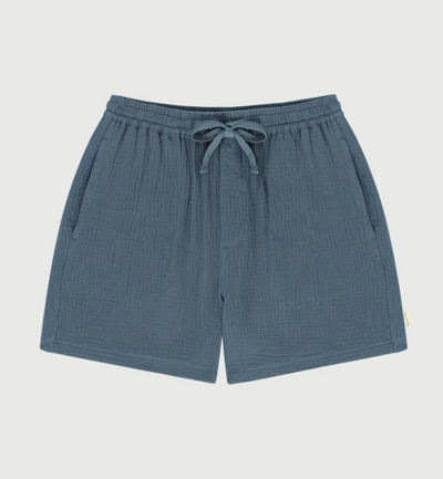 MOPQ Wordmark Shorts - Coastal Blue - Gallery Streetwear