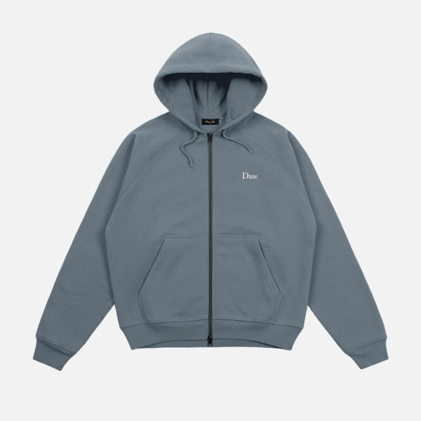 Dime MTL Small Logo Zip Hoodie Granite | Gallery SW | Gallery