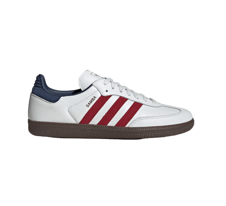 Adidas Samba OG shoe – White/Red/Indigo - Gallery Streetwear