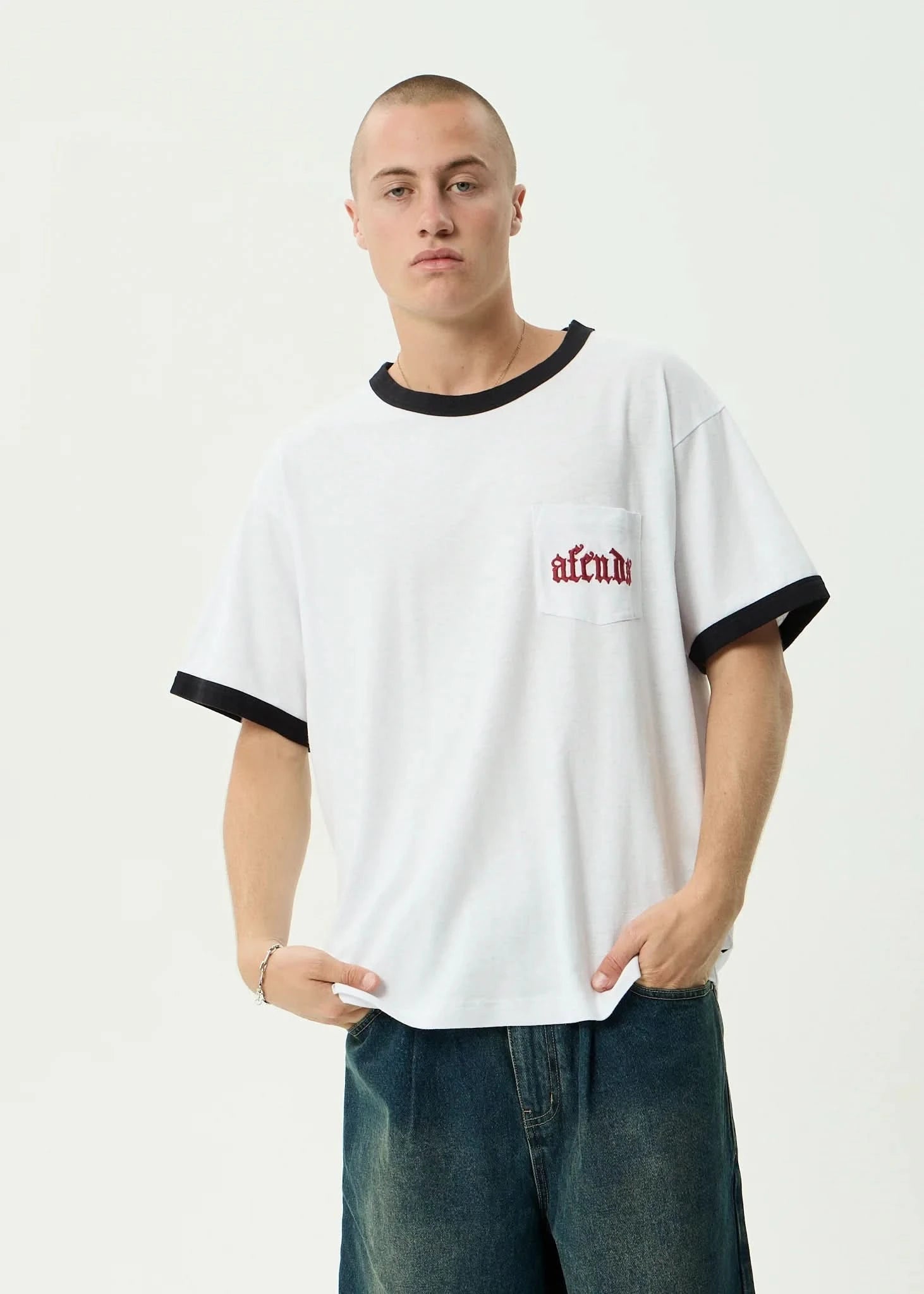 Afends Drop Zone Ringer Tee - Gallery Streetwear
