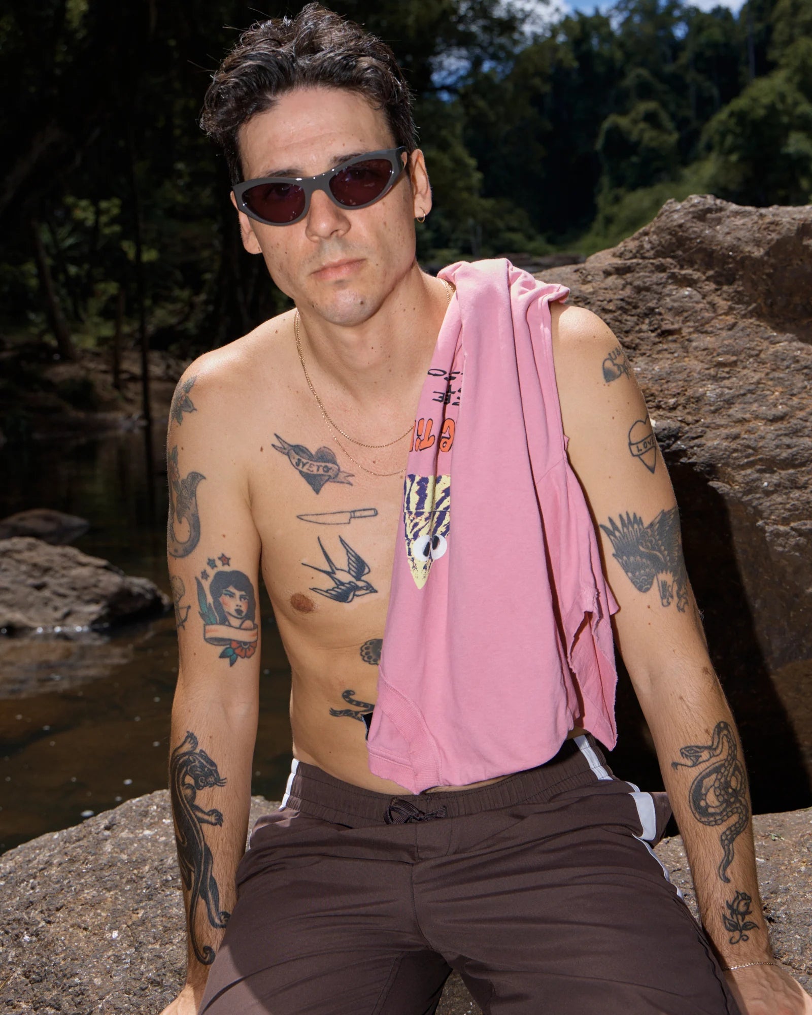 Afends Shell Times Boxy Tee - Pink - Gallery Streetwear