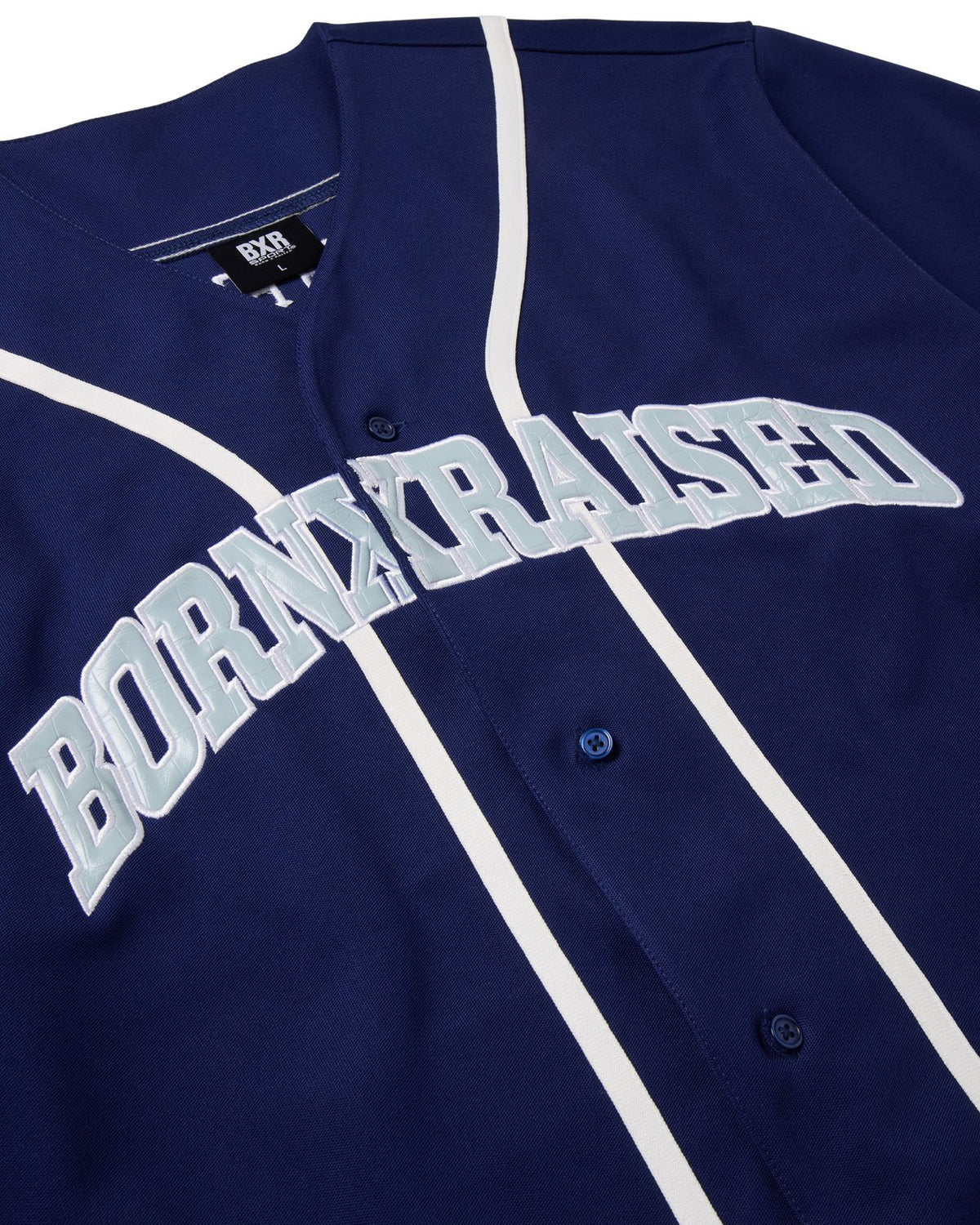 Born X Raised BXR Sport Arch Baseball Jersey – Blue