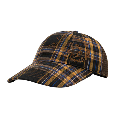 b.Eautiful B-Turn Low Profile Hat – Brown Plaid
