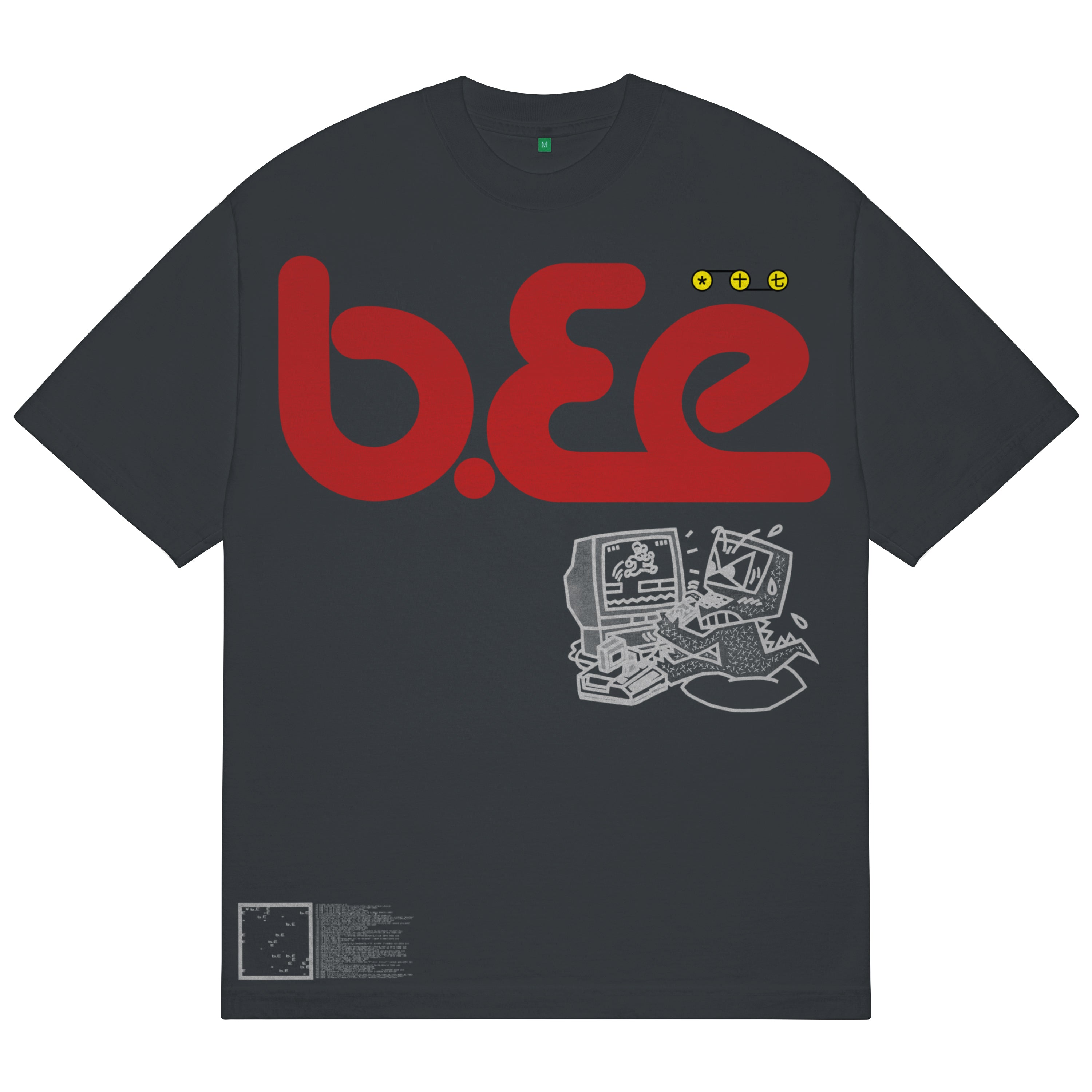 b.Eautiful Beep T-Shirt in dolphin blue, front graphic — Gallery Streetwear Canada