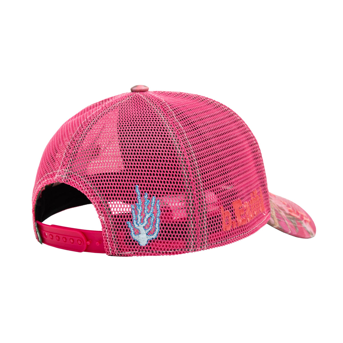b.Eautiful Biyu Hat pink real camo, back detail