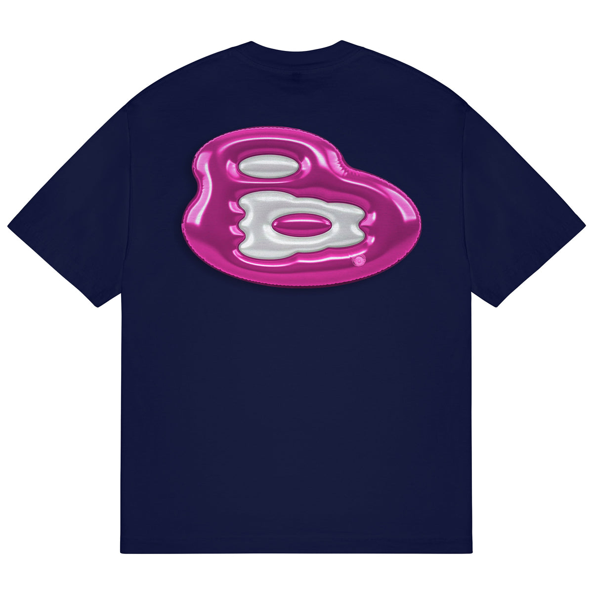 b.Eautiful Floatie T-Shirt in navy, back graphic