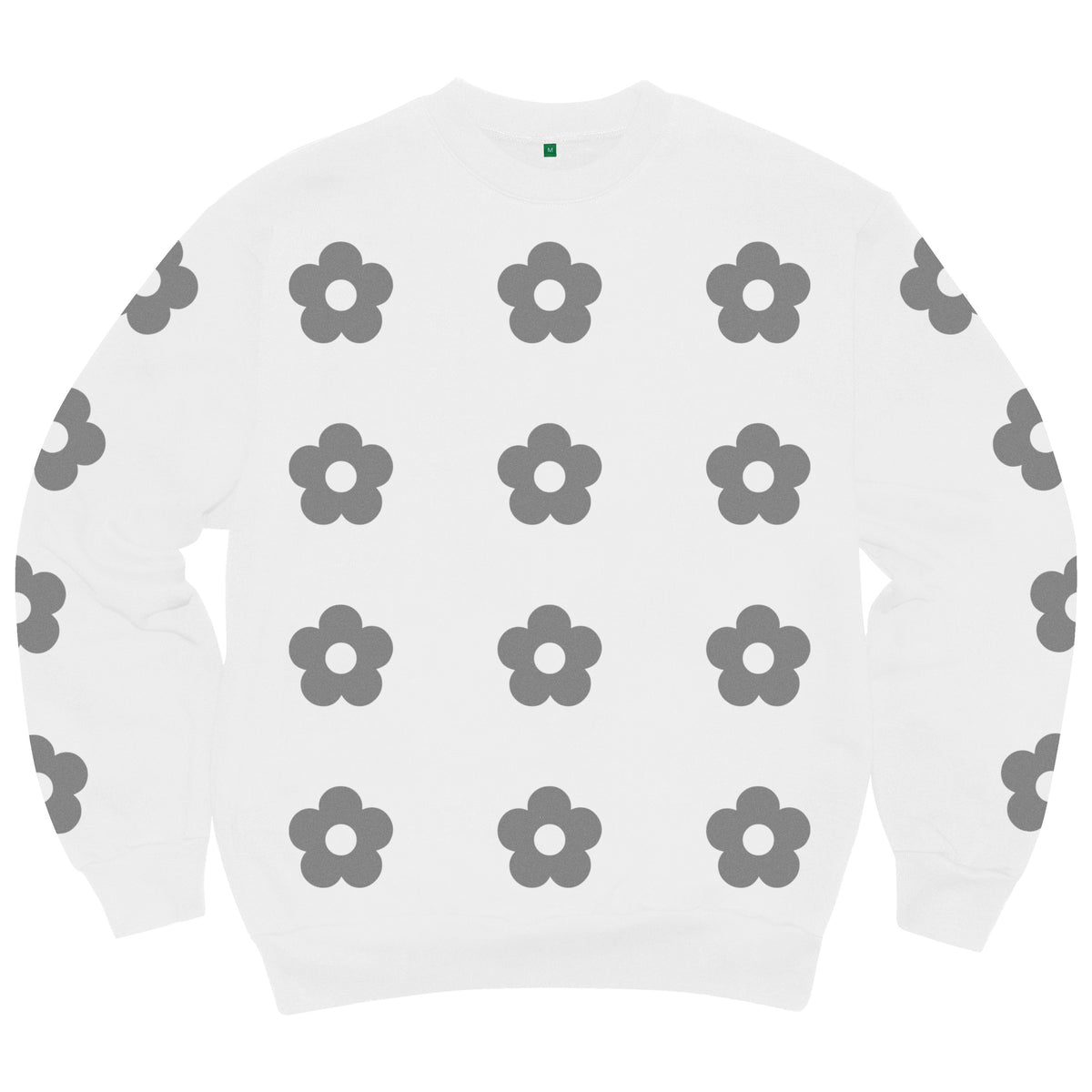b.Eautiful Sakura Crewneck Sweatshirt in white, front — Gallery Streetwear Canada
