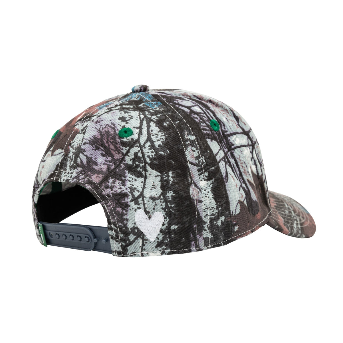 b.Eautiful b.E Hat stone blue real camo, back snapback detail