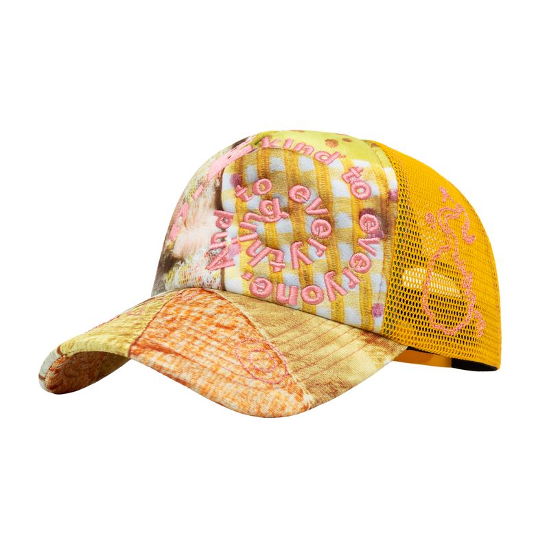 b.Eautiful キャップ biyu hat yellow camo 【公式通販】