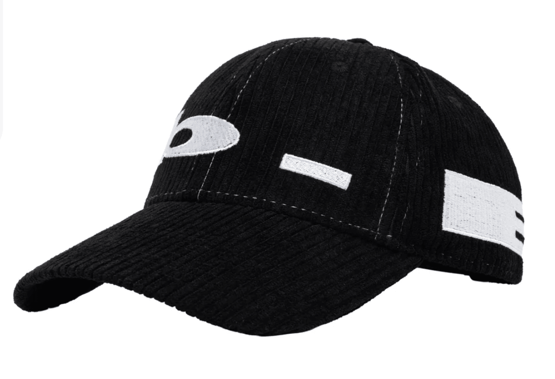b.Eautiful b.E Low Hat - Black Corduroy / White - Gallery Streetwear