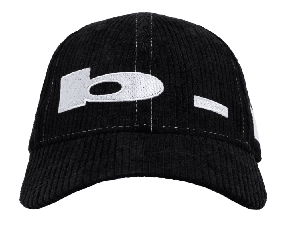b.Eautiful b.E Low Hat - Black Corduroy / White - Gallery Streetwear