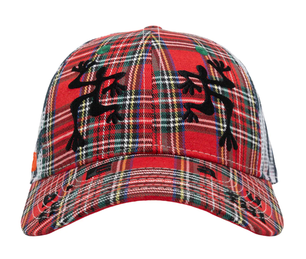 b.Eautiful Biyu Hat - Red Plaid / Zebra - Gallery Streetwear
