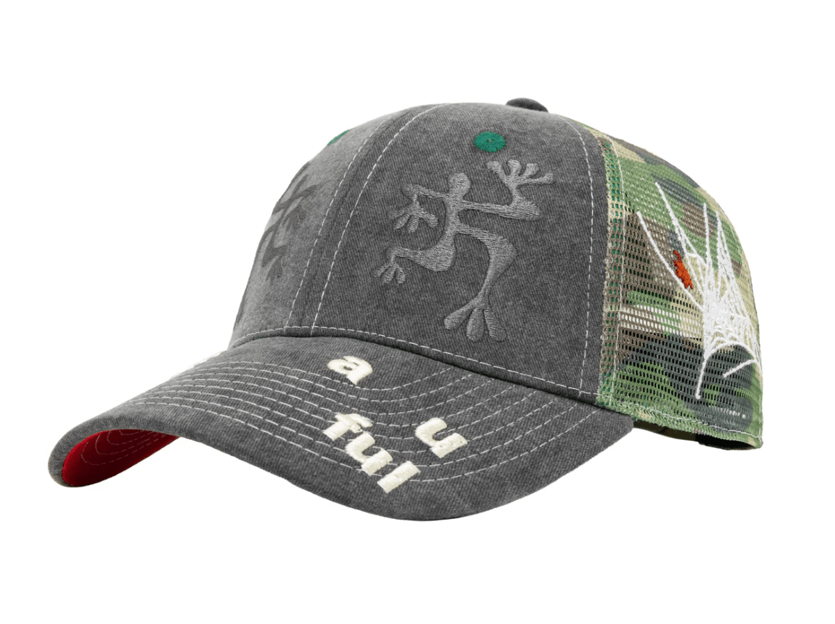 b.Eautiful Biyu Hat Washed Black/Camo - Gallery Streetwear