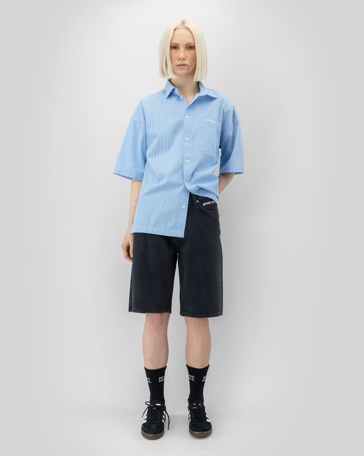 Beyond Medals Jeans Shorts - Black - Gallery Streetwear