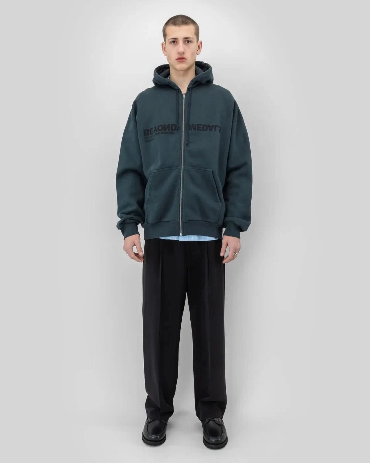 Beyond Medals Reverse Logo Zip Hoodie - Gallery Streetwear