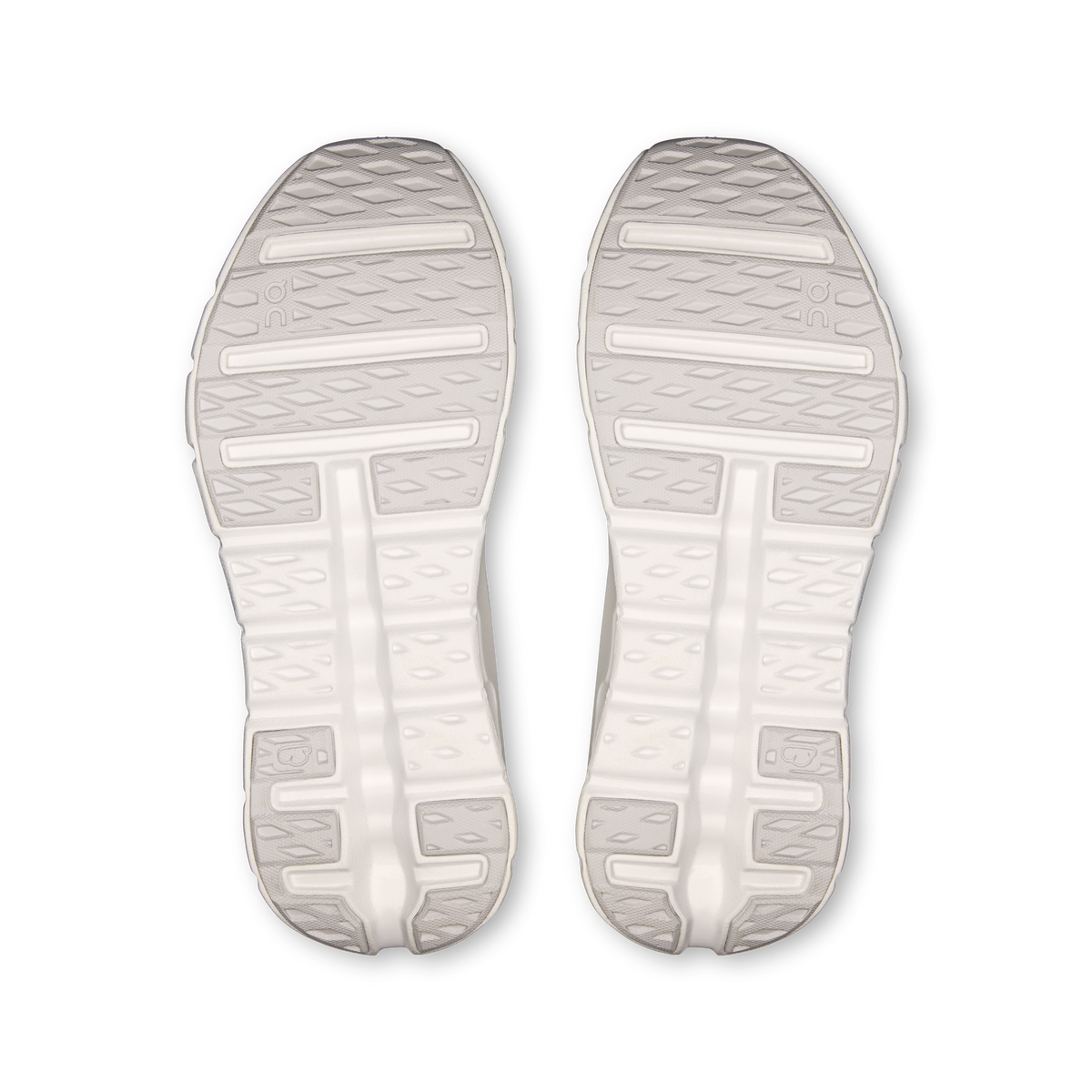 On Cloudtilt Moon White Frost, top down view showing speed lacing