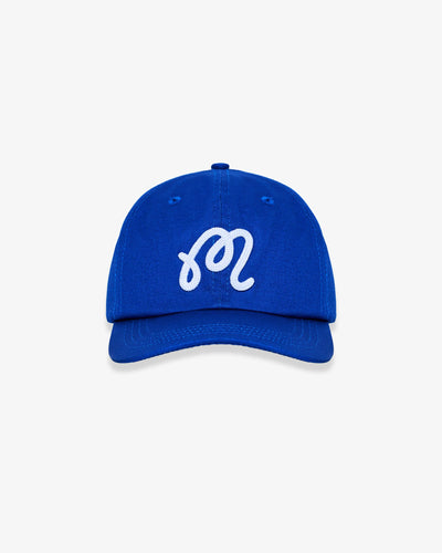 Malbon Golf | M Script Chainstitch Painters Hat blue