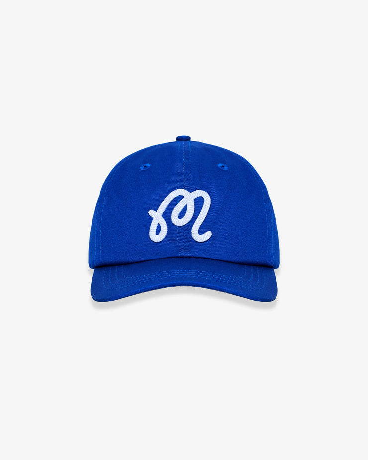 Malbon Golf | M Script Chainstitch Painters Hat blue