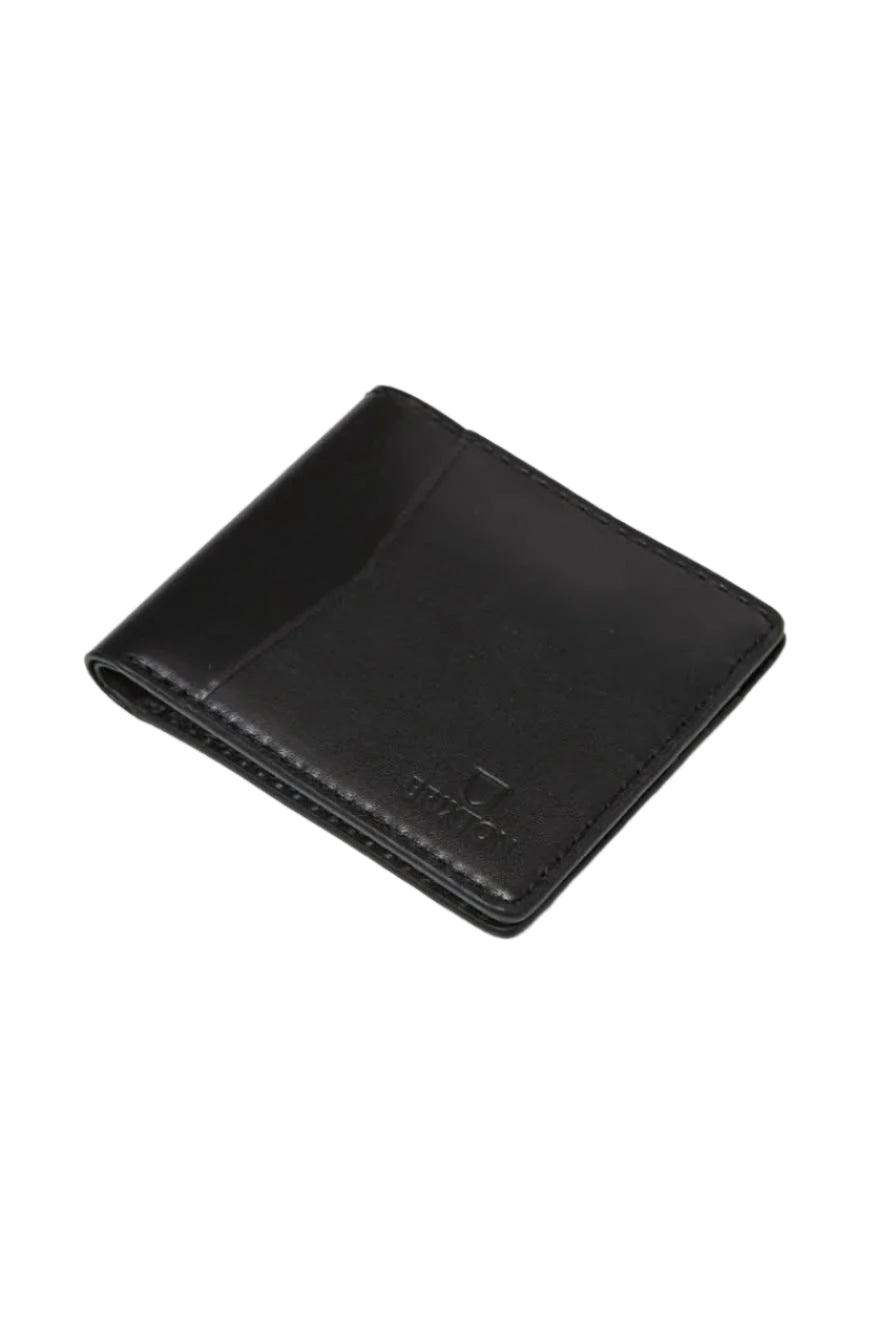 Brixton | Traditional Leather Wallet Black - Gallery Streetwear