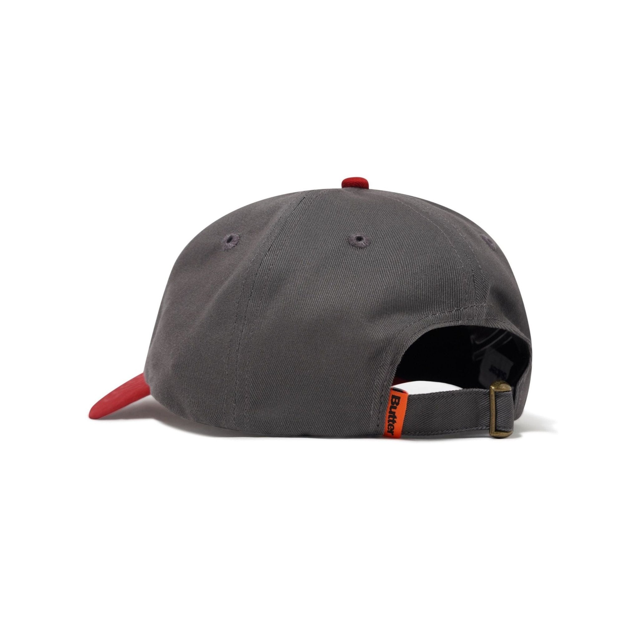 Butter Goods | Alpine 6 Panel Cap – Smoke/Cardinal - Gallery Streetwear