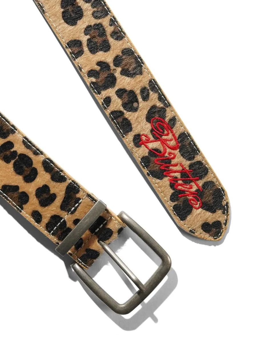 Butter Goods Animal Hide Belt - Leopard - Gallery Streetwear
