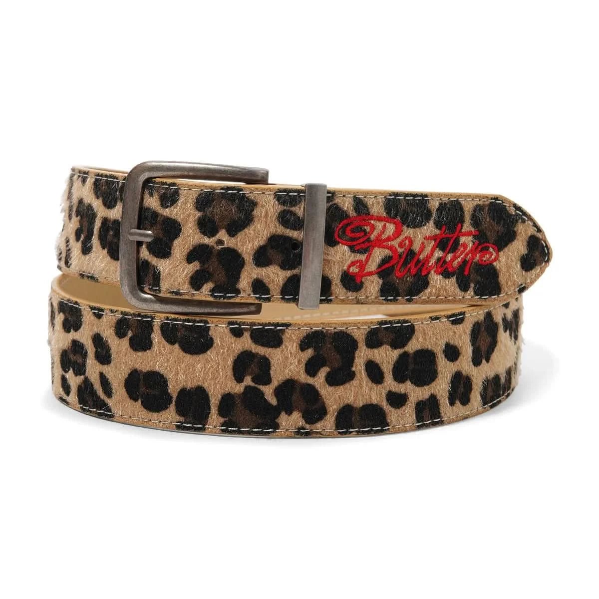Butter Goods Animal Hide Belt - Leopard - Gallery Streetwear
