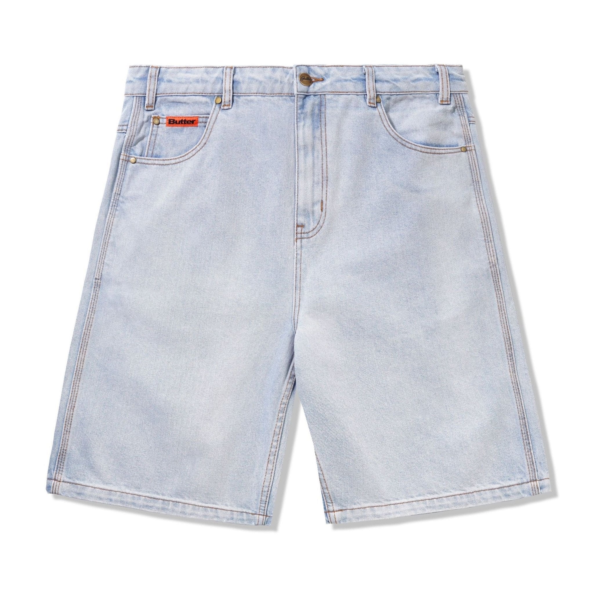 Butter Goods | Baggy Denim Shorts Light Blue - Gallery Streetwear
